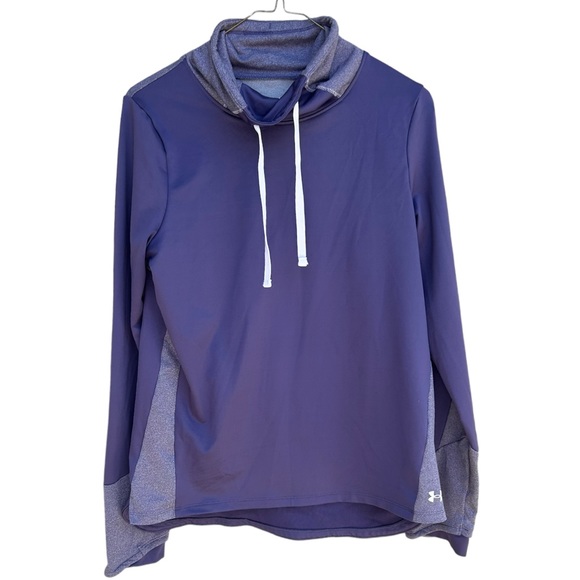 UNDER ARMOUR - WOMENS COLDGEAR FUNNEL NECK LONG-SLEEVE T-SHIRT Size Small - Picture 2 of 9